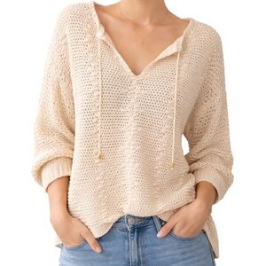 Lucky Brand Crochet Sweater Small